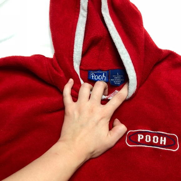 Vintage Fleece Winnie The Pooh Hoodie - Picture 3 of 4